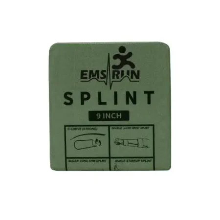 9 inch green aluminum splint