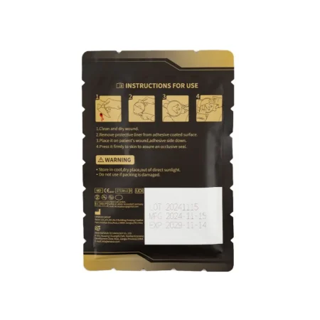packed chest seal rear view